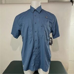 NWT Reel Legends Performance Saltwater Fishing Shirt Blue Medium (140)